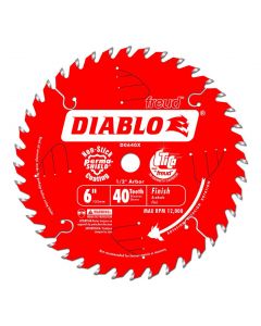 Freud Diablo D0640X 6" 40T ATB Thin Kerf Circular Saw Blade