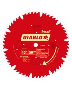 Freud Diablo D1050X 10" 50T ATBR Combination Circular Saw Blade