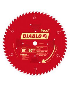Freud Diablo D1060X 10" 60T ATB Thin Kerf Fine Finishing Circular Saw Blade