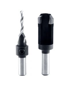 Amana Tool PS-100 1/8" Countersink & Steel Plug Cutter Boring & Drilling Bit Set
