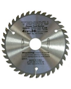 Tenryu PT-11036 Power Tool 4-3/8" x 36T Carbide Tipped Saw Blade