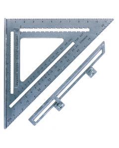 Swanson S0107 12" Big Aluminum Alloy Speed Square with Layout Bar
