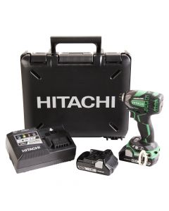 Hitachi WH18DBDL2 18V Lithium-Ion Cordless Triple Hammer Impact Driver Kit, 3.0 Ah Batteries