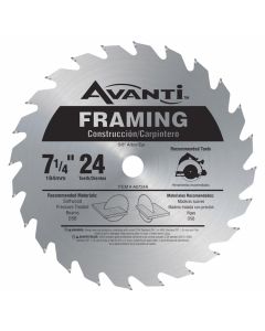 Freud A0724A 7-1/4" 24 Teeth Avanti Framing Circular Saw Blade 