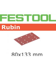 Festool 490387 3 1/8 x 5 1/4" Rubin P50 Grit Abrasive Sheet for RS 400, LS 130 Sander, 50/Pack