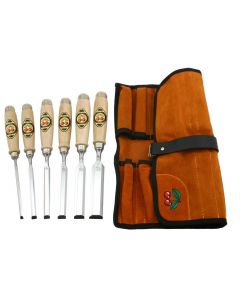 Two Cherries 500-1575 Chisel Set with Leather Tool Roll