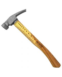 BOSS Hammer BH16TIHI18M 16 oz Milled Face Hickory Handle Titanium Hammer