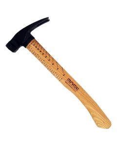 BOSS Hammer BH18STHI16M 18oz Milled Face Hickory Handle Steel Hammer