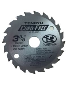 Tenryu CF-08520 Cord-Free 3-3/8" x 20T Carbide Tipped Saw Blade