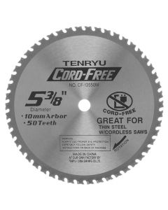 Tenryu CF-13550M Cord-Free 5-3/8" x 50T Carbide Tipped Saw Blade