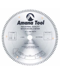 Amana Tool CTC12108 12" Carbide Tipped Miter Saw Blade