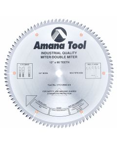 Amana Tool CTC12903-5/8 12" Carbide Tipped Miter California TC Grind Saw Blade