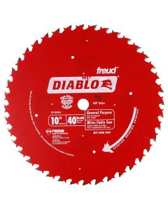 Freud Diablo D1040A 10" x 40T Carbide Tip General Purpose Saw Blade 