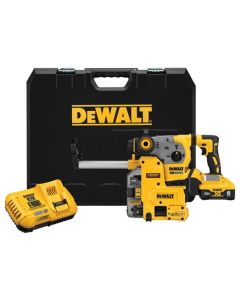 DeWalt DCH293R2DH XR 1-1/8" 20V Max Cordless SDS Plus L-Shape Rotary Hammer Kit with On Board Extractor