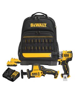DeWalt DCKSS200F2 Xtreme 12V MAX Cordless 2-Tool Combo Kit With Professional Tool Backpack