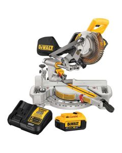 DeWalt DCS361M1 7-1/4" 20V Max Cordless Sliding Miter Saw with Battery and Charger