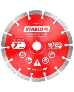 Freud Diablo DMADS0700 7" Diamond Segmented Cut‑Off Discs Saw Blade for Masonry