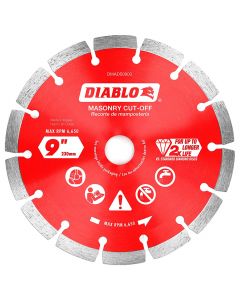 Freud Diablo DMADS0900 9" Diamond Segmented Cut-Off Discs for Masonry