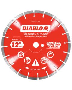 Freud Diablo DMADS1200 12" Diamond Segmented Cut‑Off Discs Saw Blade for Masonry