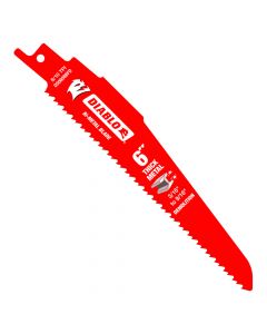Freud Diablo DS0608BFD5 6" 8/10T Bi‑Metal Reciprocating Blade for Thick Metal / Demolition
