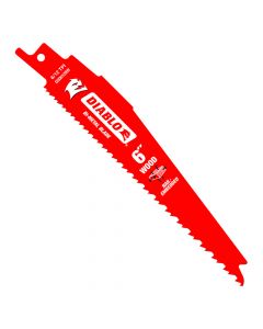 Freud Diablo DS0612BW5 6" 6/12T Bi‑Metal Reciprocating Blade for Nail Embedded Wood