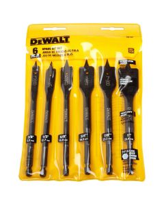 DeWalt DW1587 6 Piece Heavy Duty Spade Bit Set