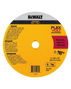 DeWalt DWAFV8918 FlexVolt 9" Type 1 Ceramic Metal Cut-Off Wheel