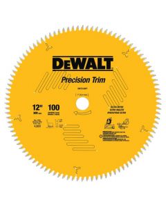 DeWalt DW72100PT 12" Carbide Tipped Precision Trim Miter Saw Blade