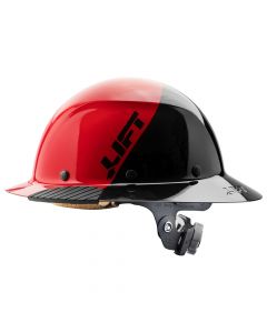 LIFT Safety HDF50-20RD Fifty/50 Black/Red DAX Full Brim Hard Hat