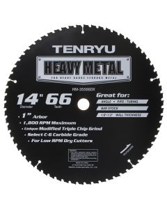 Tenryu HM-35566DX Heavy Metal 14" x 0.087" 66T Micro-Grain Carbide Saw Blade