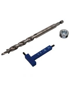 Kreg KPHA308 Easy-Set Drill Bit with Stop Collar & Gauge/Hex Wrench