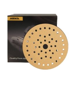 Mirka Abrasives MIR236MF120 6" Multifit Grip Gold Sanding Disc, 50 Piece