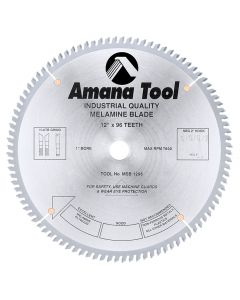 Amana Tool MSB1296 12" x 96T Carbide Tipped Double Face Melamine Saw Blade