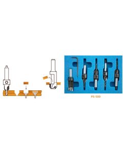 Carbide-Tipped Countersink & Steel Plug Cutter Set