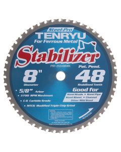 Tenryu PRF-20348BWK Steel Pro 8" x 48T Carbide Tipped Saw Blade