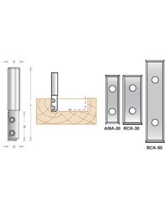 Insert Straight Plunge Router Bit Single and Double Flute