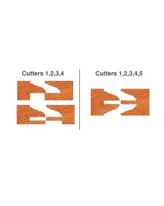 CNC Insert Profile-Counter/Profile Router Bit Set -Classical Cove & Bead