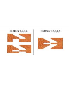 CNC Insert Profile-Counter/Profile Router Bit Set -Traditional