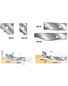 Insert Raised Panel Cutter - Replacement Knives
