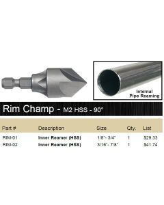 ITM Tools RIM-02 Rim Champ 3/16"- 7/8"M2 MSS Inner Reamer