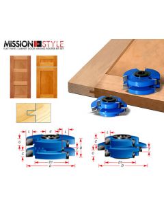Stile & Rail Cabinet Door Cutter Sets - Tongue and Groove