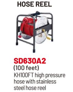 MAX SD630A2 100' High Pressure Air Hose with Hose Reel