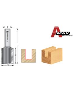 Straight Plunge Cutting Router Bits, 1/2 Shank, 2 Flute (High Production)