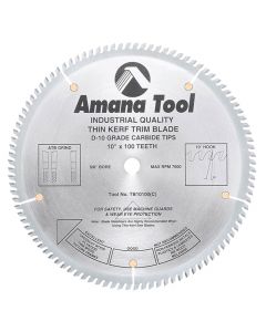 Amana Tool TB10100 10" Carbide Tipped Thin Kerf Trim Saw Blade