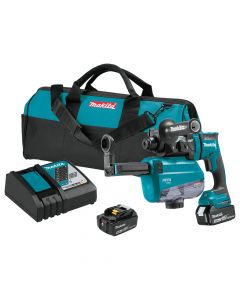 Makita XRH12TW 11/16" 18V LXT Brushless Rotary Hammer Kit with HEPA Dust Extractor